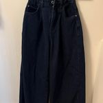 We Wore What  Dark Blue Wide Leg Jeans Photo 0