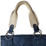 Aeropostale  Vintage Style Blue Cotton Embroidered Double Handle Tote Bag Photo 4