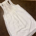 aggie sleeveless mini dress tunic with exposed back zipper I white Photo 6