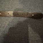 DOCKERS Brown Leather Belt Tooled Floral Silver Tone Buckle Studded Sz M‎ Navajo Size M Photo 3