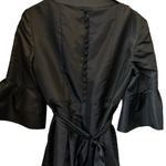 Donna Morgan  SZ 8 BLACK RHINESTONE EMBELLISHED‎ POLY/NYLON COMBO SILK DRESS Photo 4