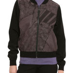 Nightmare Before Christmas Bomber Jacket Medium Halloween Zip Up Black 1676 Photo 0