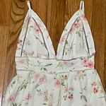 Lulus New With Tags Lulu’s Darling Blooms Ivory Floral Print Wide-Leg Jumpsuit XS Photo 7