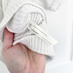 Free People One Hayden Thermal Waffle Knit Puff Sleeve Top in White Photo 5