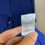 TUCKERNUCK Cotton Royal Shirt Dress Mini 3/4 Sleeve Navy Blue Sz Small Photo 9