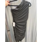 Elliatt  One-Shoulder Bodycon Midi Posey Dress Womens Medium Black Sleeveless B98 Photo 5