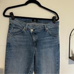 7 For All Mankind V Waist Asymmetrical Slim Jeans Size 30 Photo 2