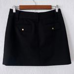 EXPRESS Black Wool Blend Stretch Mini Skirt Size 3/4 Photo 1