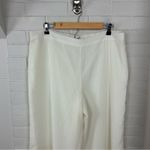 Natori NWT N White Cream Textured Wide Leg Pants Size XL FLAW Photo 4