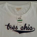 Maison Jules New  Large Short Sleeve T-Shirt Top Photo 3