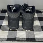 Jordan Air ‎ 1 Women’s Mid Black Glitter Sneakers Black Size 6 Photo 1