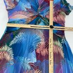 Soft Surroundings  Dress Womens Large Blue Anya Ombré Palms Maxi Coastal Tropical Photo 7