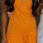 Missguided Orange Mini Dress Photo 5
