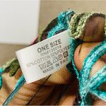 JANICE APPAREL Sheer Embroidered Mesh Fringe Coverup Top Black Size L Photo 6