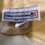 Vintage Pablo Connection Blazer & Pleated Skirt Yellow Size 14 Photo 7