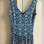 Anthropologie Vanessa Virginia blue print maxi dress with pockets. Small Photo 3