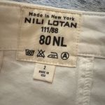 NILI LOTAN Cropped Military Pants In White Size 2 Photo 3
