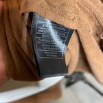 Cupcakes And Cashmere Brown Draped Collar Suede Open Front Cardigan Jacket XS Photo 3