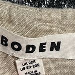 Boden USA Womens sz20-22R Boden 100% Linen wide leg capri pants 24" inseam Photo 7