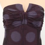 Vera Wang Lavender Label Purple Strapless Bow Jacquard Cocktail Dress Size 8 Photo 3