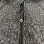 Lululemon Daily Practice Jacket Heathered Herringbone Black Gray Full Zip Sz 8 Photo 4