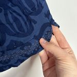 Vineyard Vines Deep bay burnout pull on shorts navy boho print embroidery sz M Photo 4