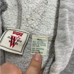 Levi's  Hoodie Womens Medium Large Grey Henley Pullover Knit‎ Sweater Vintage Photo 3