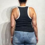 Pilcro  Black Ribbed Racerback Tank Top Sz S Photo 9