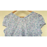 Denim & Supply Ralph Lauren Womens XL Blue Floral Voile Button-Front Top Cottage Photo 6