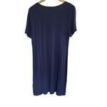 Daily Ritual short sleeve sun dress blue large t shirt dress Blue Photo 1