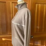 Better Together Quarter Zip Stand Up Collar Pullover Sweatshirt. Size Small Tan Photo 5