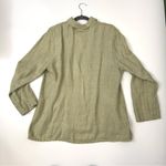 Flax  Linen Snap Front Jacket Size Medium Photo 8