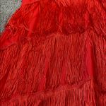 Red Fringe Top/Mini Dress SIZE XL Photo 1