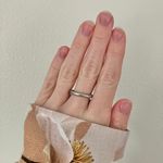 Minimal Thin Silver Pewter Band Ring Engagement Wedding Promise Simple Classic Jewelry Photo 1