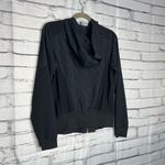 Champion XS Black Mesh Zip-Up Hoodie Lightweight Streetwear Athletic Top Windbr Photo 9