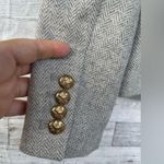 J.Crew  School Boy Womens Notch Lapel Wool Herringbone Gray Blazer size 0 Photo 5