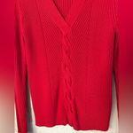 Ralph Lauren Lauren  Black Label Sweater Cable Knit Large Long Sleeves Stretch Photo 4