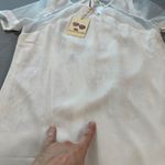 Everybody Talks Sheer Sleeve Dress A Line Mini Size L White V Neck Layered NWT Size L Photo 3