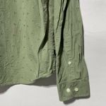 Goodfellow & Co Dot Cotton Long Sleeve Button Down Shirt Sage Green Size XL Photo 8