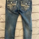 Rock Revival Lam Mid-Rise Straight Sz 28 distressed Photo 6