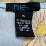 Rue 21 Rue+ Womens Bolero Shrug Crop Tie Front Kimono Sleeve Floral Yellow Blue 3X Photo 6