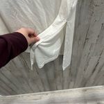 Athleta Cloudlight Asym Side Tie Tank Sea Salt White Womens Size Medium *Flaw Photo 4