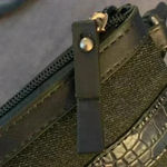 Nine West Denim and Faux Leather Clutch Wristlet (NWT) Photo 5