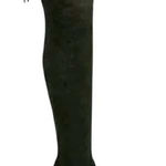 Marc Fisher  Black Suede Over The Knee Boots Size 5 Heel Size Zip Photo 0