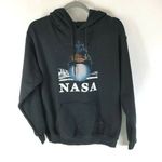Body Rags Womens Hoodie Nasa Pullover Pockets Black Long Sleeve Size S Photo 0