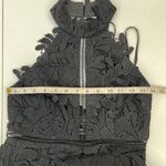 Bardot  Size 4 XS Gemma Kara Halter Lace Sheath Dress Black Knee Length LBD Event Photo 14