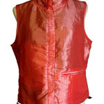 Blanc Noir Coral Pink Iridescent Sporty Utility Vest Large Vintage Hong Kong Photo 0