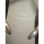 Havaianas  white sandals flip flops women's 6/7 Photo 1