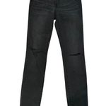 Madewell NWT  9 Inch High Rise Skinny Jeans Black Distressed Size 26 tall Photo 4