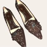 Ramon Tenza cute brown suede pointy tied kitten heels! Size undefined Photo 1